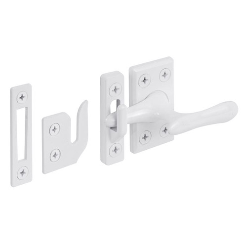 Prime-Line - H 3836 - White Die-Cast Zinc Casement Lock 1 pk