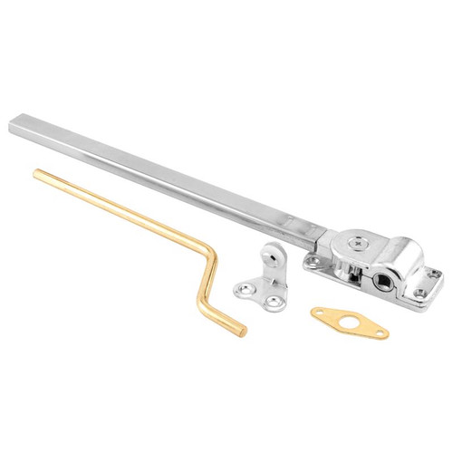 Prime-Line - H 3528 - Zinc-Plated Silver Steel Left/Right Single-Arm Casement Window Operator For Universal