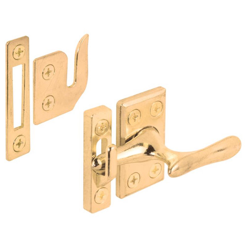 Prime-Line - H 3553 - Brass-Plated Die-Cast Zinc Casement Lock 1 pk