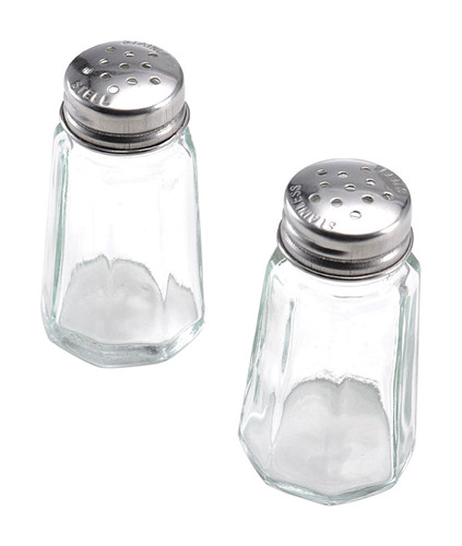 Lifetime - 5078608 - Clear Glass Salt and Pepper Set Salt and Pepper Set 2 pk