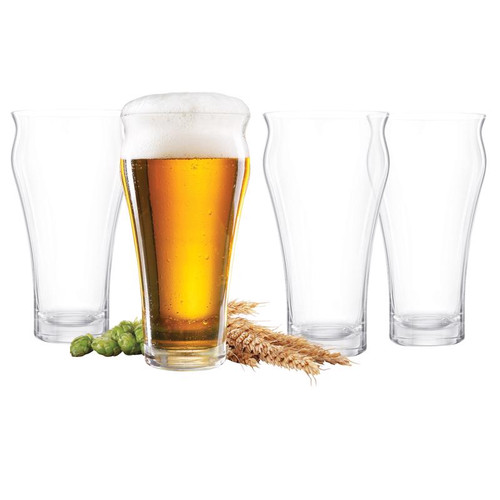 Final Touch - GG502804 - 17 oz Clear Crystal Beer Glass Gift Set