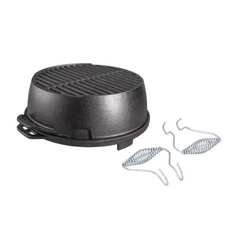 Lodge - L12RG - 12 in. Kickoff Charcoal Grill Black