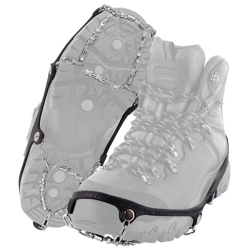 Yaktrax - 08530 - Diamond Grip Unisex Rubber/Steel Snow and Ice Traction Black W 5-7/M 5-6 Waterproof 1 pair
