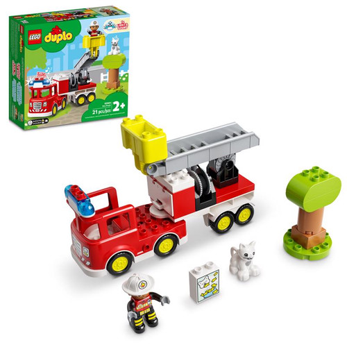 LEGO - 10969 - Duplo Fire Truck Multicolored 21 pc