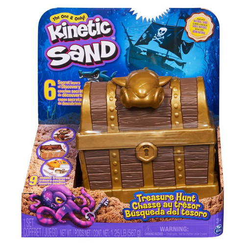 Spin Master - 6062080 - Treasure Hunt Kinetic Sand Natural