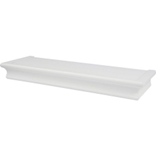 Hillman - 515604 - 2 in. H x 18 in. W x 6 in. D White Wood Floating Shelf