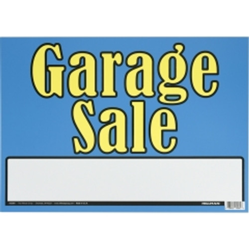 Hillman - 842584 - English Blue Garage Sale Sign 10 in. H x 14 in. W