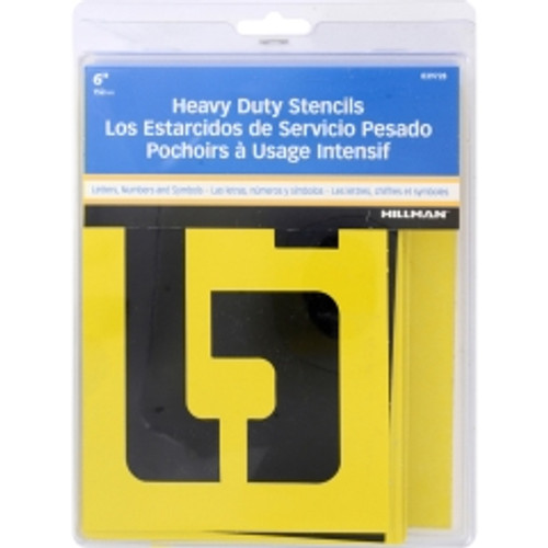 Hillman - 839728 - 6 in. Heavy Duty Stencil Set 38/Pack
