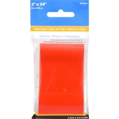 Hillman - 840384 - 2 in. W x 24 in. L Red Reflective Safety Tape - 1/Pack