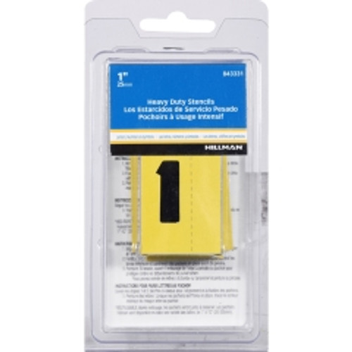 Hillman - 843331 - 1 in. Card Stock Heavy Duty Stencil Set 47/Pack