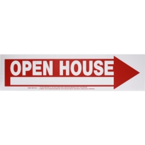 Hillman - 842232 - English White Open House Sign 6 in. H x 24 in. W