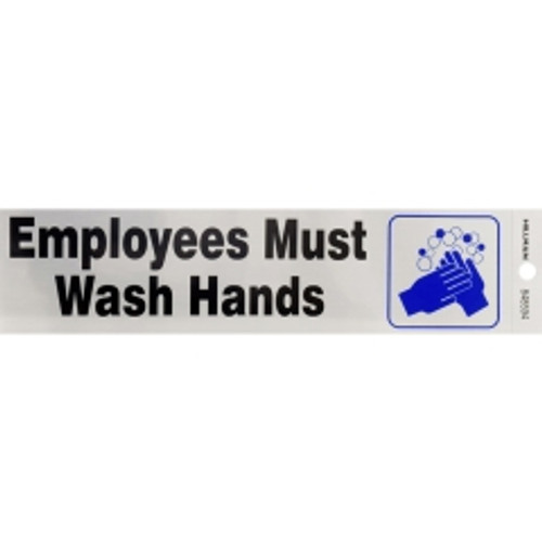 Hillman - 848594 - English Silver Health Safety Decal 2 in. H x 8 in. W