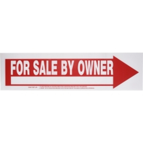 Hillman - 844383 - English White For Sale Sign 6 in. H x 24 in. W