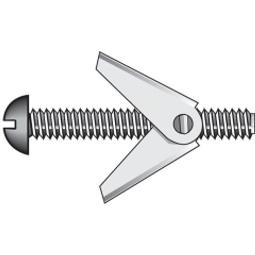 Hillman - 370057 - Fas-N- Tite 3/16 in. Dia. x 4 in. L Round Steel Toggle Bolt - 50/Pack