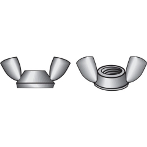 Hillman - 180243 - 10/24 in. Zinc-Plated Steel SAE Wing Nut - 100/Pack