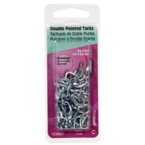 Hillman - 122661 - No. 9 x 7/16 in. L Galvanized Steel Double Point Tacks 1.25/Pack