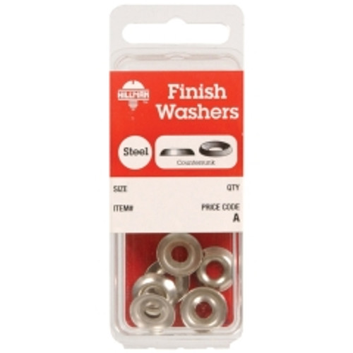 Hillman - 6673 - Nickel-Plated Steel .164 in. Finish Washer - 10/Pack