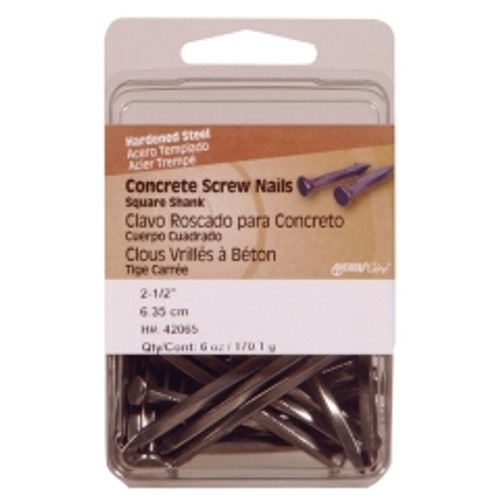 Hillman - 42065 - 2-1/2 in. Concrete Steel Nail Flat 6 lb.