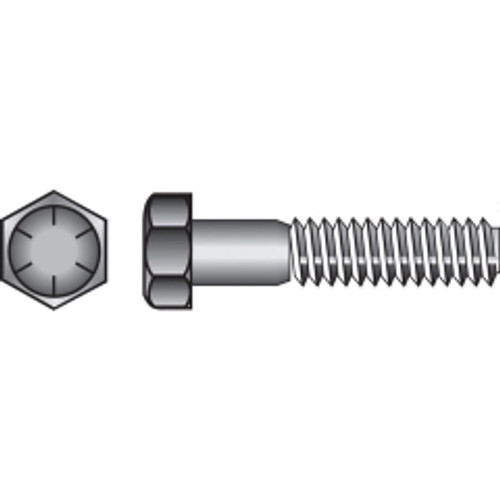 Hillman - 220069 - 5/16 in. Dia. x 1 in. L Heat Treated Steel Hex Head Cap Screw - 100/Pack