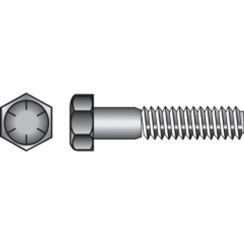 Hillman - 220340 - 5/8 in. Dia. x 3-1/2 in. L Heat Treated Steel Hex Head Cap Screw - 25/Pack