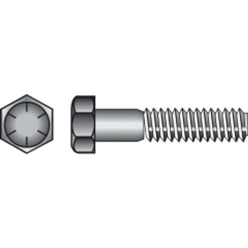 Hillman - 220343 - 5/8 in. Dia. x 4 in. L Heat Treated Steel Hex Head Cap Screw - 25/Pack