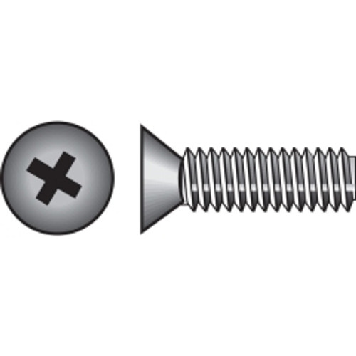 Hillman - 101038 - No. 6-32 x 1 in. L Phillips Flat Head Zinc-Plated Steel Machine Screws - 100/Pack