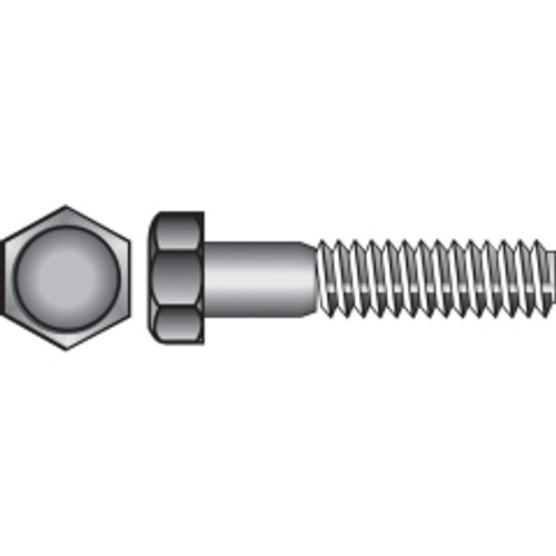 Hillman - 190009 - 1/4 in. Dia. x 3/4 in. L Zinc Plated Steel Hex Bolt - 100/Pack