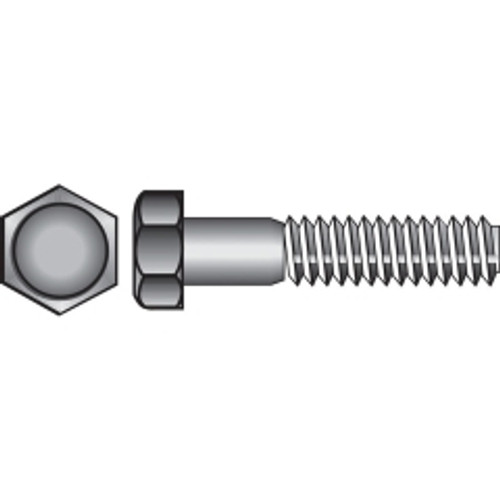 Hillman - 190159 - 3/8 in. Dia. x 3/4 in. L Zinc Plated Steel Hex Bolt - 100/Pack