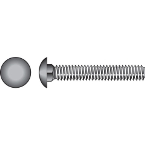 Hillman - 240036 - 1/4 in. Dia. x 3 in. L Zinc-Plated Steel Carriage Bolt - 100/Pack