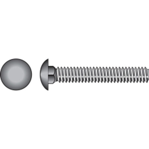 Hillman - 240051 - 1/4 in. Dia. x 4-1/2 in. L Zinc-Plated Steel Carriage Bolt - 100/Pack