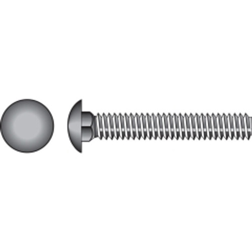 Hillman - 240081 - 5/16 in. Dia. x 1-1/4 in. L Zinc-Plated Steel Carriage Bolt - 100/Pack