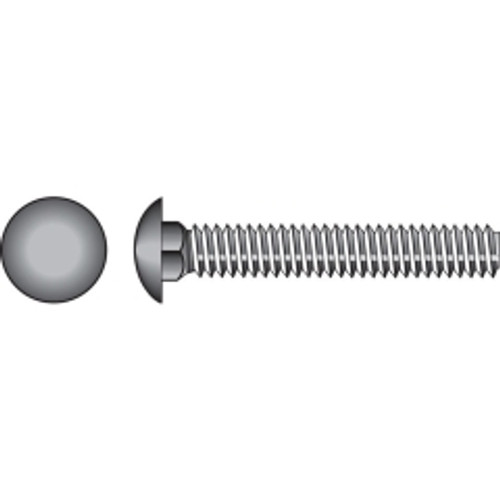 Hillman - 240180 - 3/8 in. Dia. x 4 in. L Zinc-Plated Steel Carriage Bolt - 50/Pack