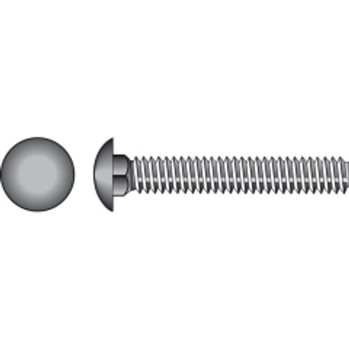 Hillman - 240150 - 3/8 in. Dia. x 1-1/2 in. L Zinc-Plated Steel Carriage Bolt - 100/Pack