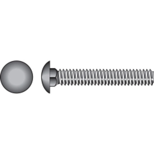 Hillman - 240336 - 1/2 in. Dia. x 7 in. L Zinc-Plated Steel Carriage Bolt - 25/Pack