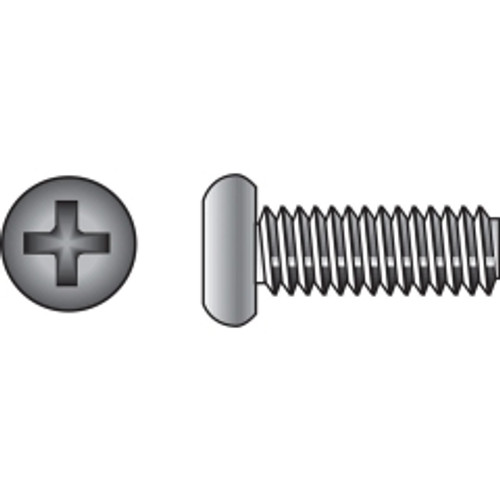 Hillman - 828506 - No. 10-24 x 1 in. L Phillips Flat Head Stainless Steel Machine Screws - 100/Pack