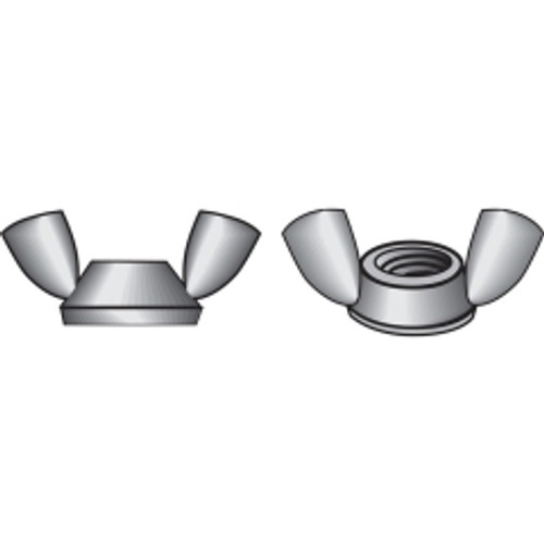 Hillman - 830006 - 1/4 in. Cold Forged Stainless Steel USS Wing Nut - 50/Pack