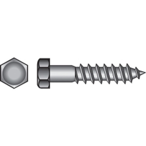 Hillman - 832036 - 5/16 in. x 2 in. L Hex Stainless Steel Lag Screw - 50/Pack