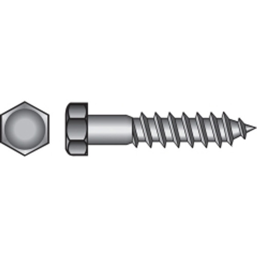 Hillman - 832032 - 5/16 in. x 1-1/2 in. L Hex Stainless Steel Lag Screw - 50/Pack