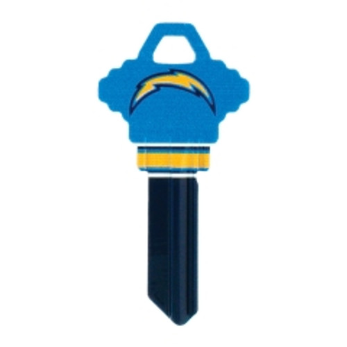 Hillman - 89609 - Los Angeles Chargers Painted Key House/Office Universal Key Blank Single sided