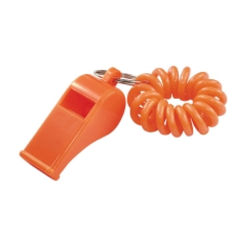 Hillman - 701428 - Plastic Assorted Sporting Whistle Wrist Coil Key Chain