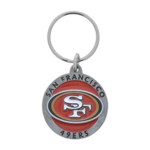 Hillman - 710866 - San Francisco 49ers Metal Silver Decorative Key Chain