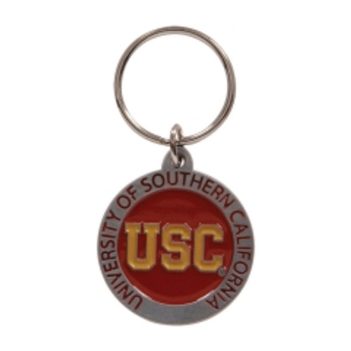 Hillman - 711313 - University of Southern California Metal Silver Decorative Key Chain