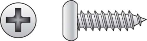 Hillman - 80124 - No. 14 x 2-1/2 in. L Phillips Pan Head Zinc-Plated Steel Sheet Metal Screws 100 - 1/Pack