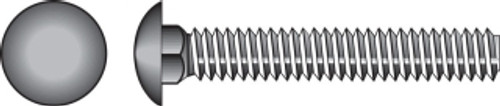 Hillman - 239976 - 3/16 in. Dia. x 1-1/2 in. L Zinc-Plated Steel Carriage Bolt - 100/Pack