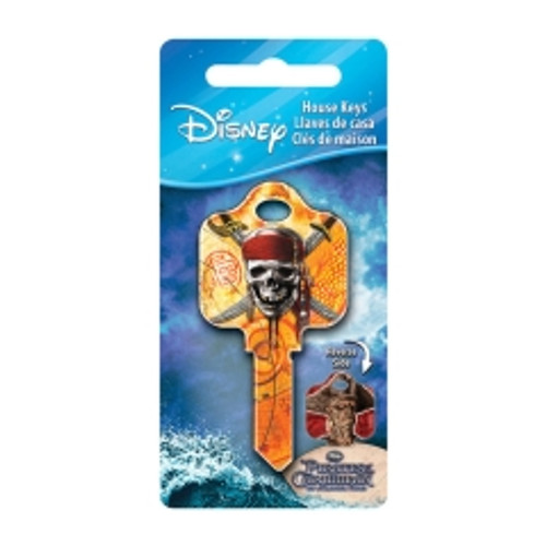 Hillman - 87663 - Disney Skull And Swords House Key Blank 68 SC1 Single sided For Schlage Locks