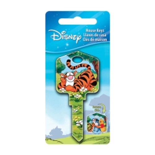 Hillman - 87629 - Disney Tigger Bounce House Key Blank 66/97 KW1/KW10 Single sided For Kwikset and Titan Locks