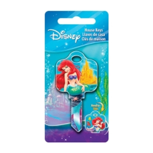 Hillman - 87655 - Disney Ariel And Friends House Key Blank 68 SC1 Single sided For Schlage Locks