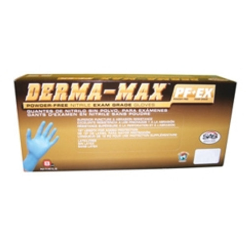 SAS Safety - 6608-40 - Derma-Max Powder Free Nitrile Exam Grade Gloves (Large), 50/pack