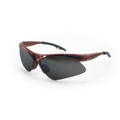 SAS Safety - 540-0001 - DIAMONDBACK Eyewear - Shade Lens, Red Frame w Polybag