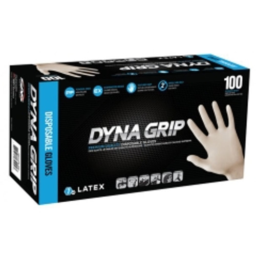 SAS Safety - 650-1002 - Dyna Grip Latex Disposable Glove (Powder-Free) - Medium